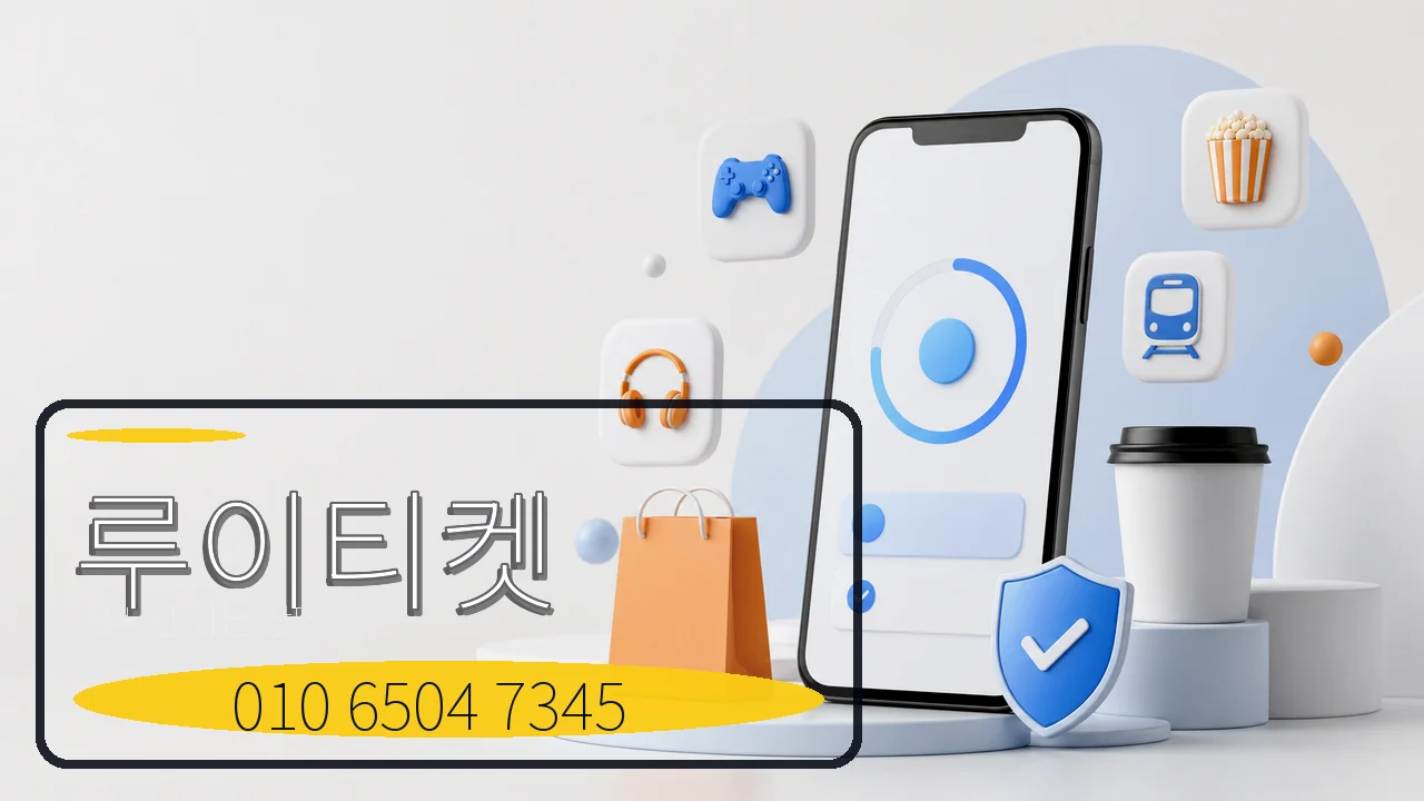 소액결제현금화 루이티켓 전화 상담 이미지