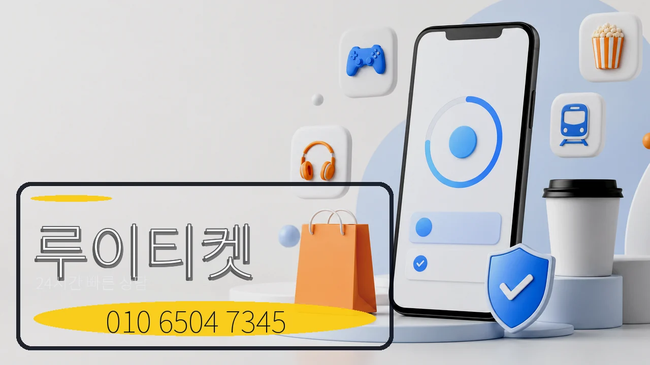 콘텐츠이용료현금화 루이티켓 빠른 상담 이미지