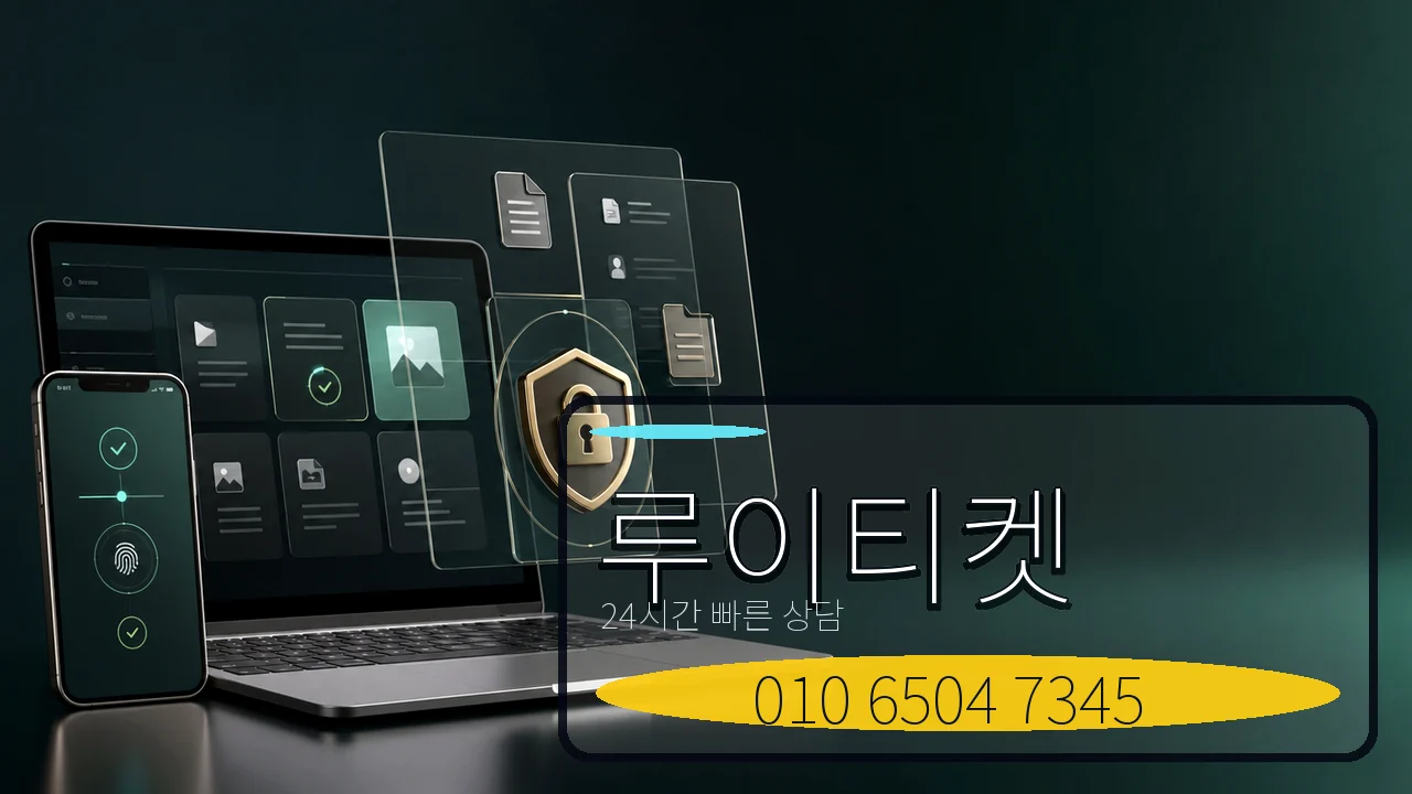 정보이용료현금화 루이티켓 카카오톡 상담 이미지