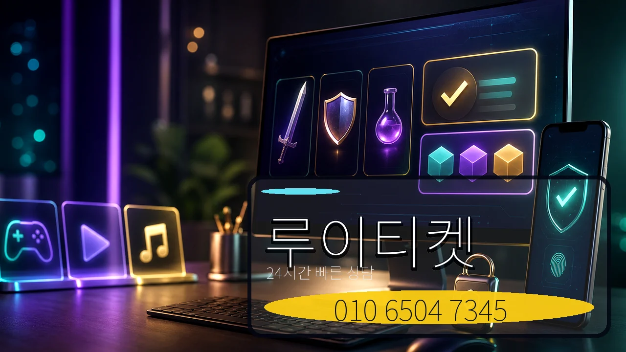 정보이용료현금화 루이티켓 카카오톡 상담 이미지