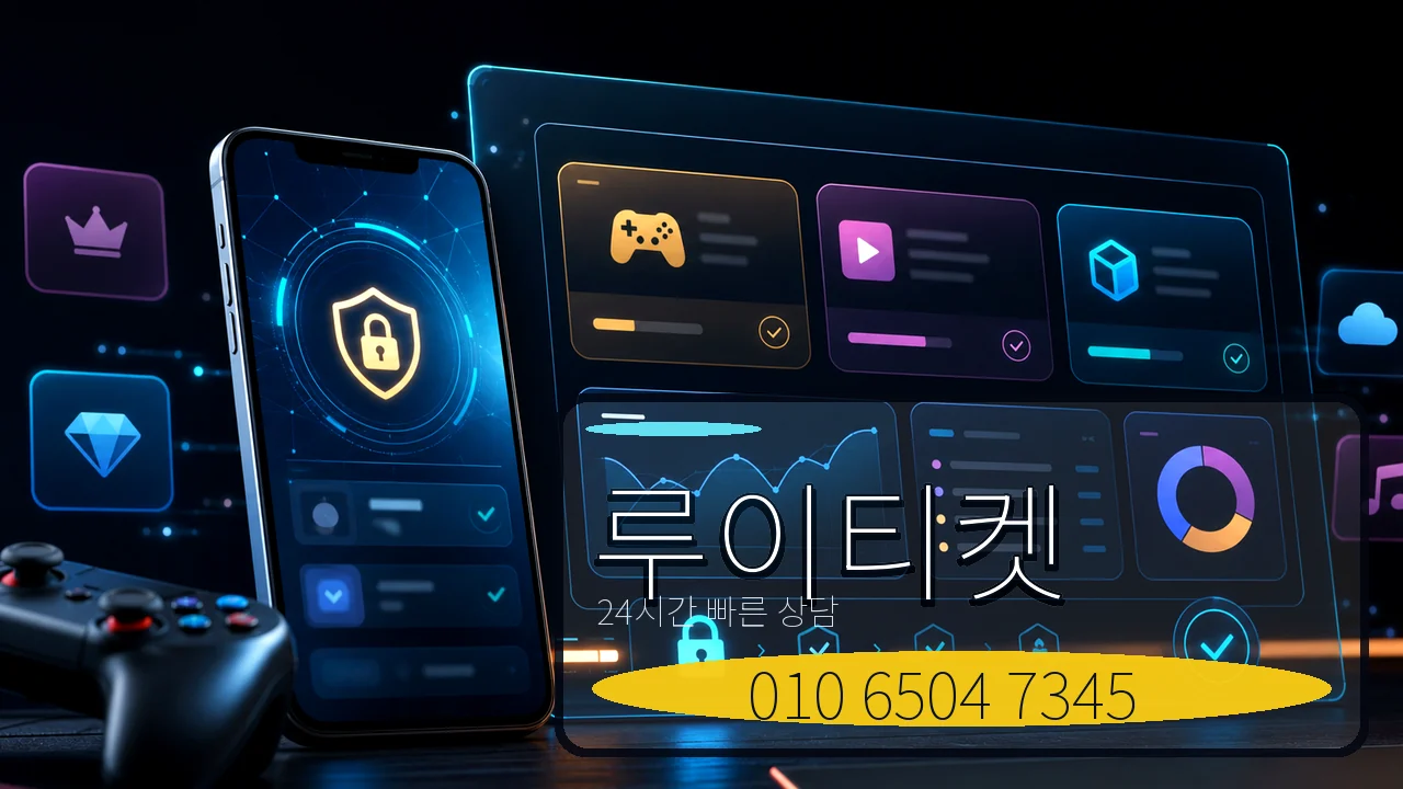 정보이용료현금화 루이티켓 카카오톡 상담 이미지
