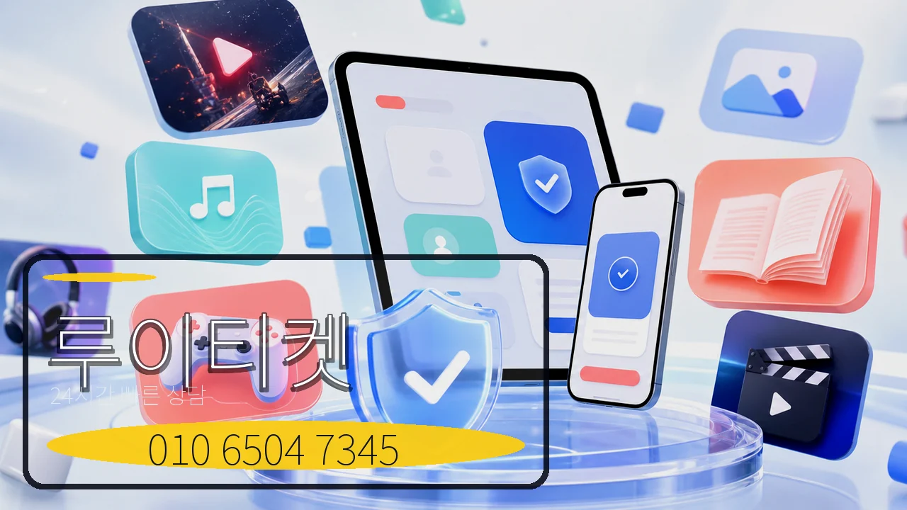 콘텐츠이용료현금화 루이티켓 빠른 상담 이미지