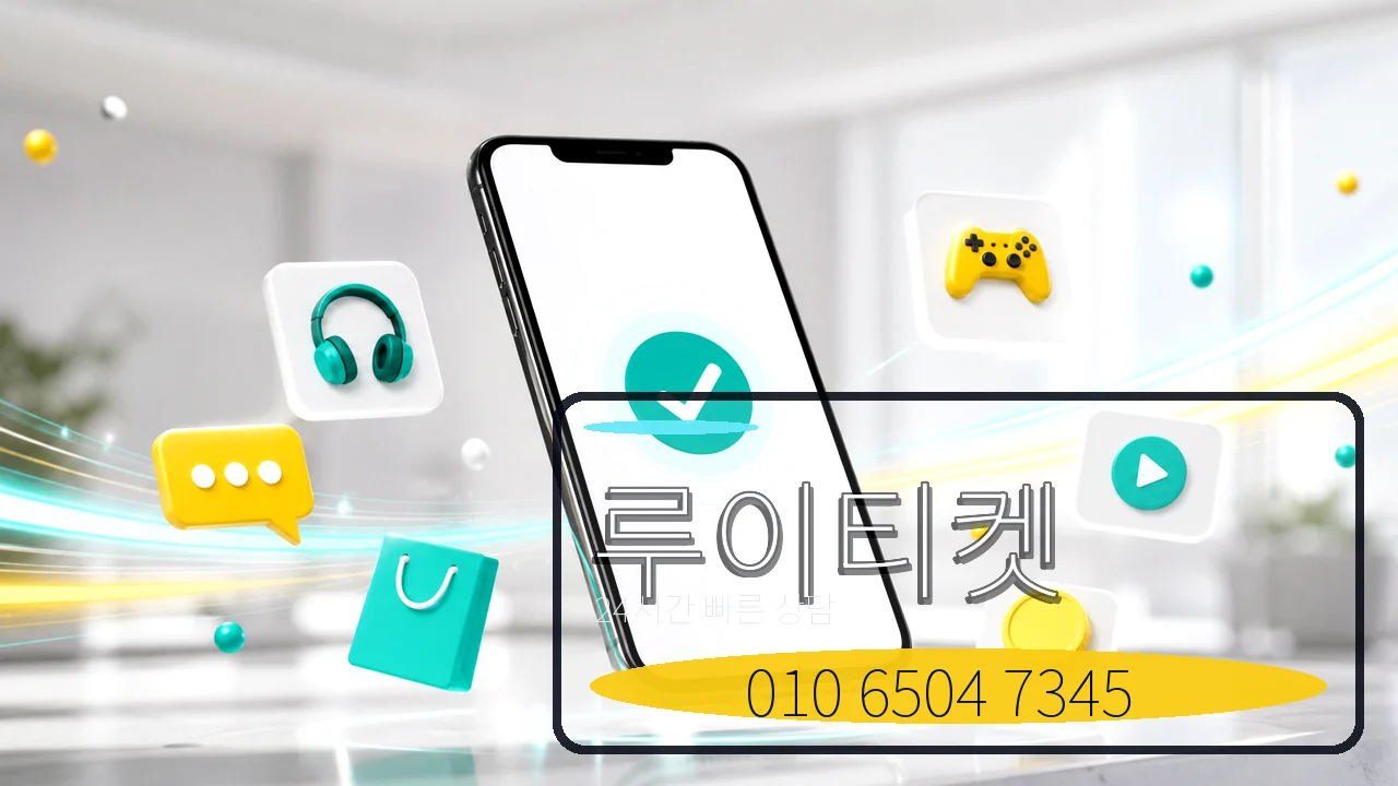 정보이용료현금화 루이티켓 카카오톡 상담 이미지