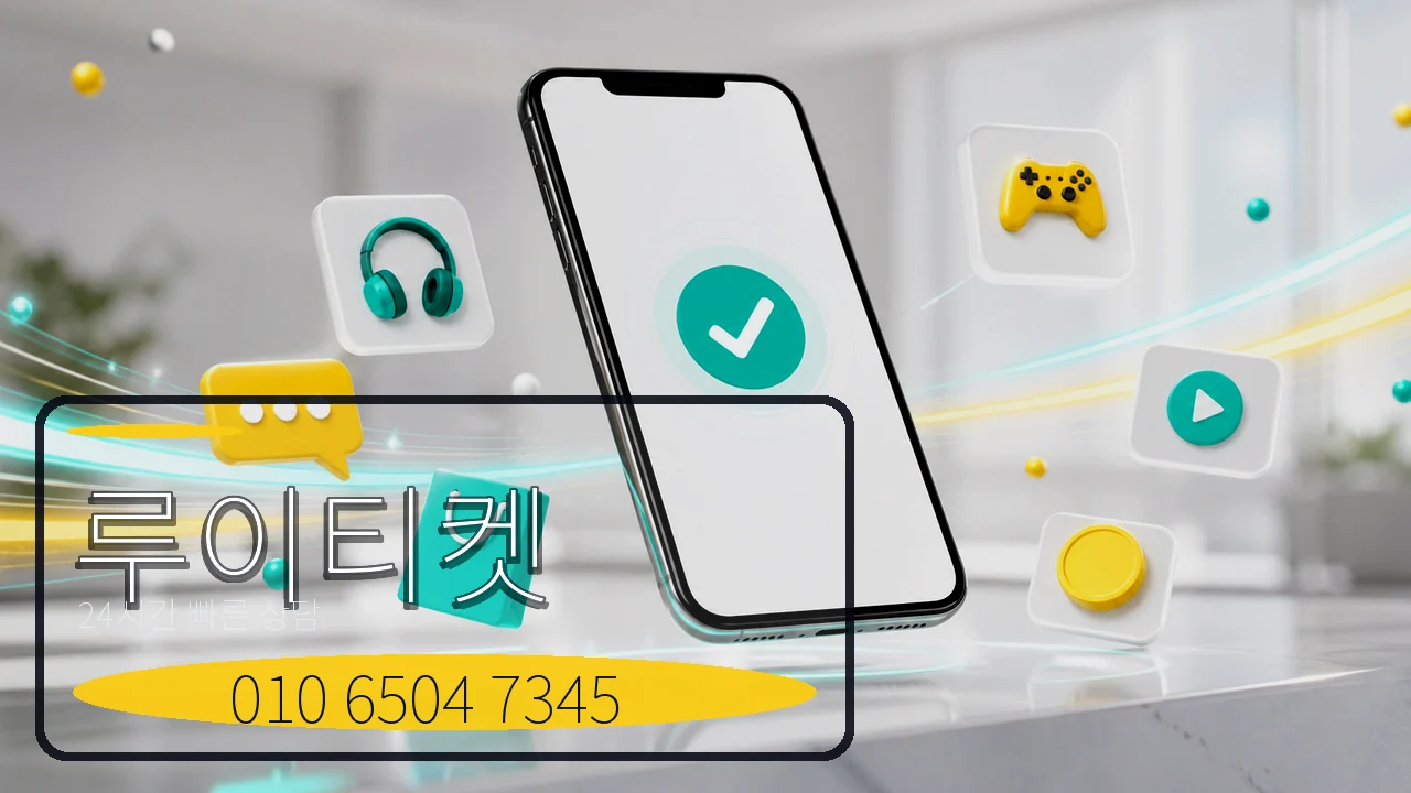 콘텐츠이용료현금화 루이티켓 빠른 상담 이미지